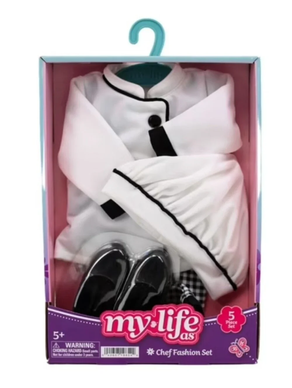 My Life As Chef Outfit Set for 18-Inch Dolls - White & Black